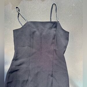 Express Black Dress with Pearls